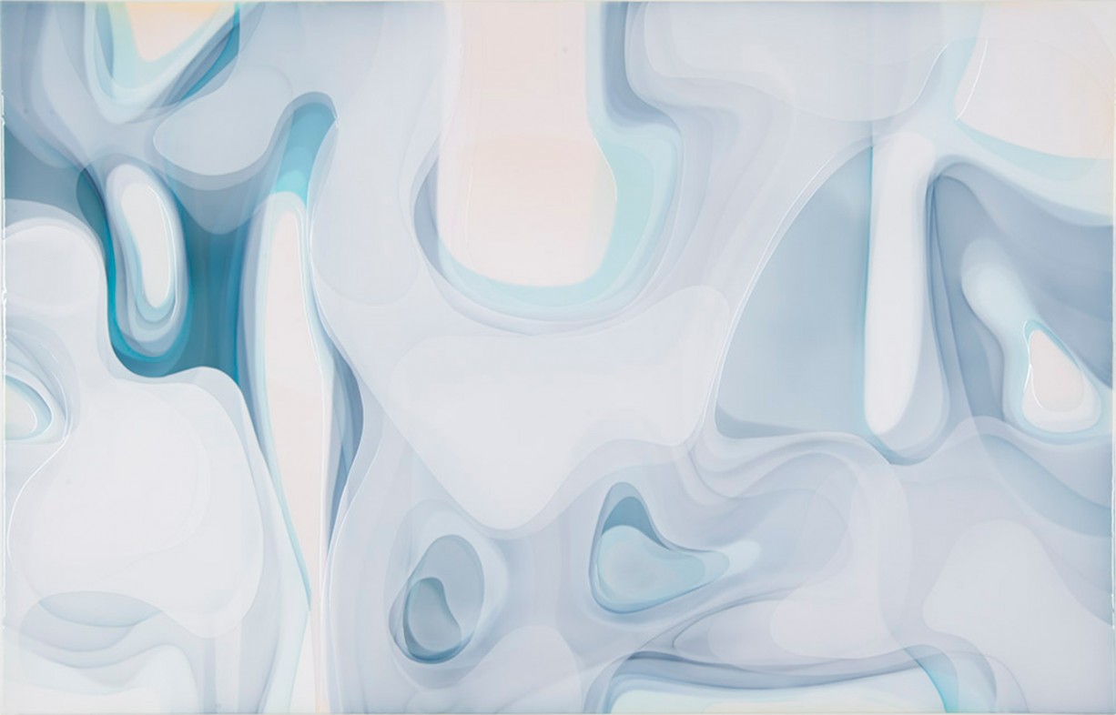 Peter Zimmermann – maya, 2016, 160×250 cm, Epoxydharz auf Leinwand 