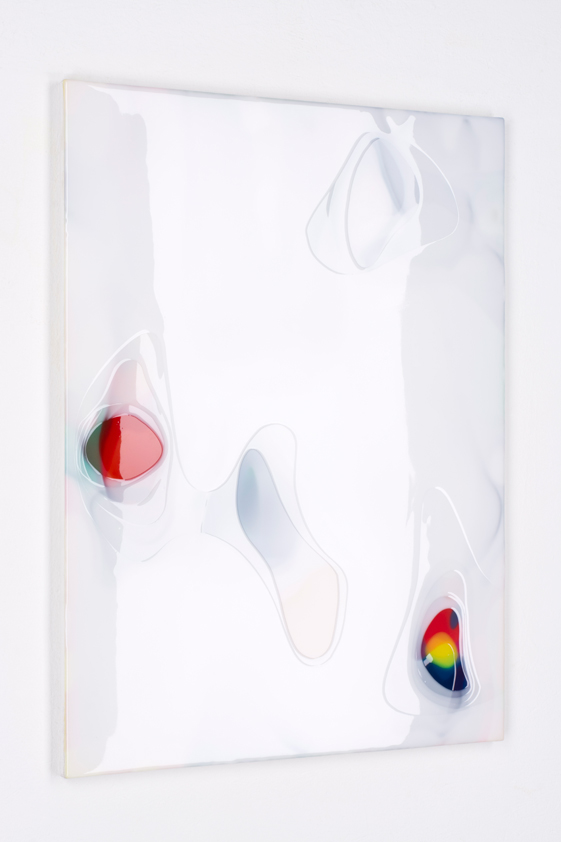 Peter Zimmermann – porcelain I, 2016, 80 x 60 cm, Epoxydharz auf Leinwand 