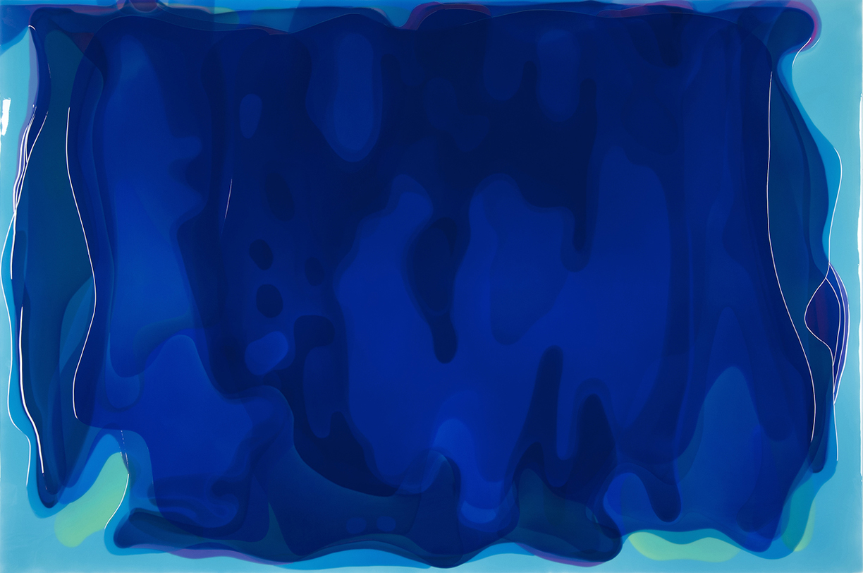 Peter Zimmermann – helio, 2013, 200 x 300 cm, Epoxid auf Leinwand 
