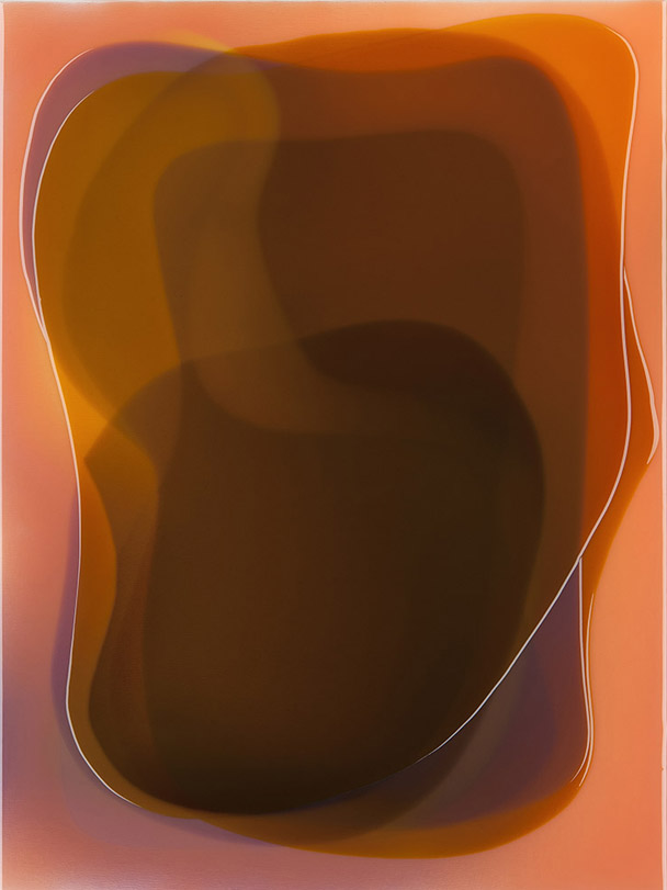 Peter Zimmermann – cine 4, 2014, 60 x 45 cm, Airbrush/epoxy resin on canvas 