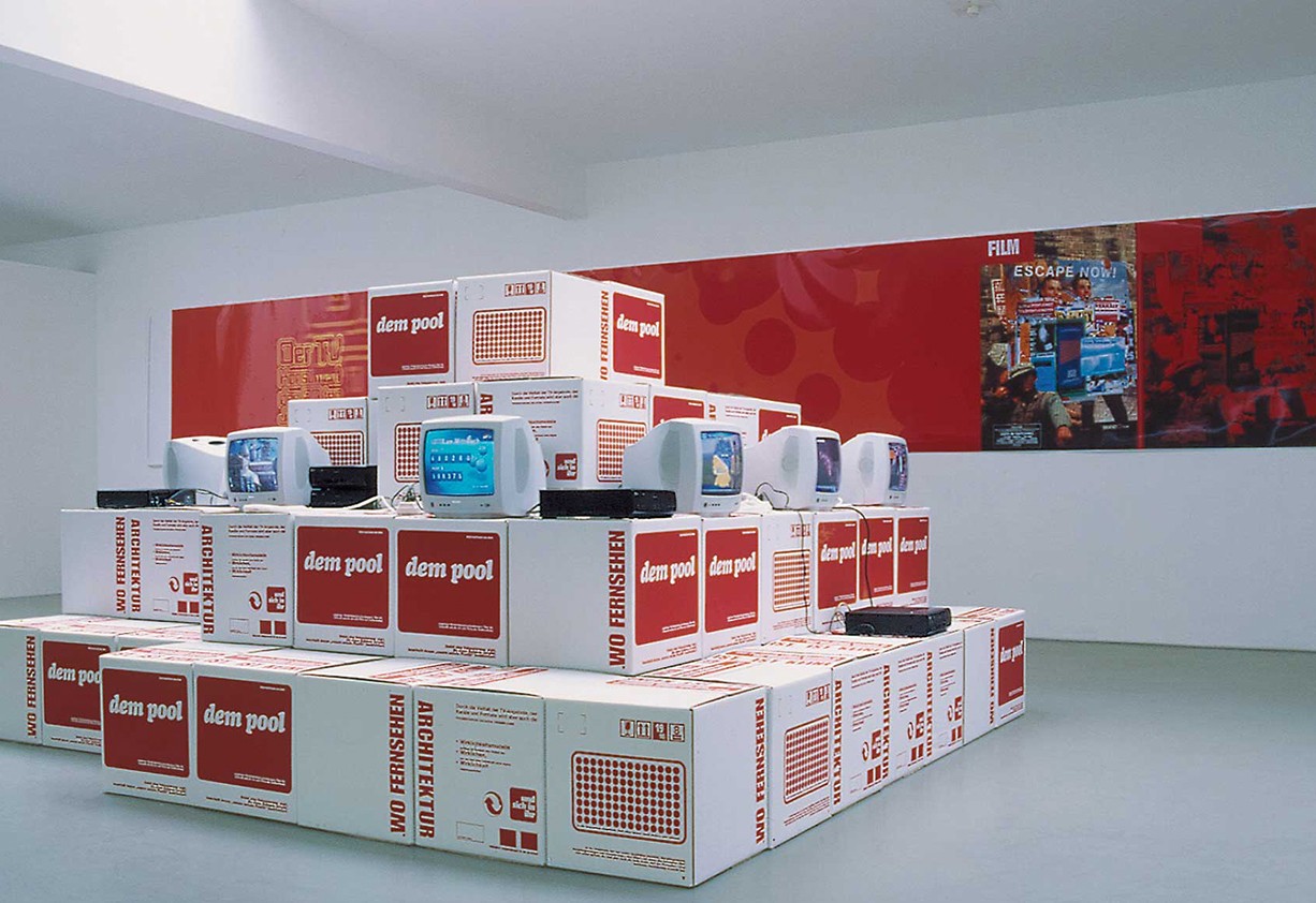 Peter Zimmermann – Eigentlich könnte alles auch anders sein, Kölnischer Kunstverein, 1998 (Installationsansicht) 