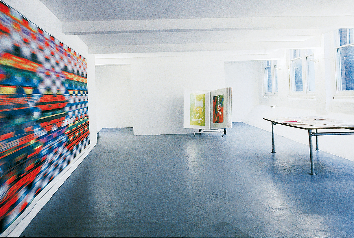 Peter Zimmermann – Remixes, 1995, The Agency, London (installation view) 