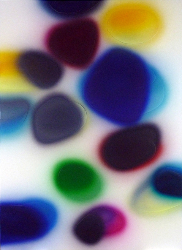 Peter Zimmermann – Untitled, 2010,  200 x 145 cm, airbrush/epoxy resin on canvas 