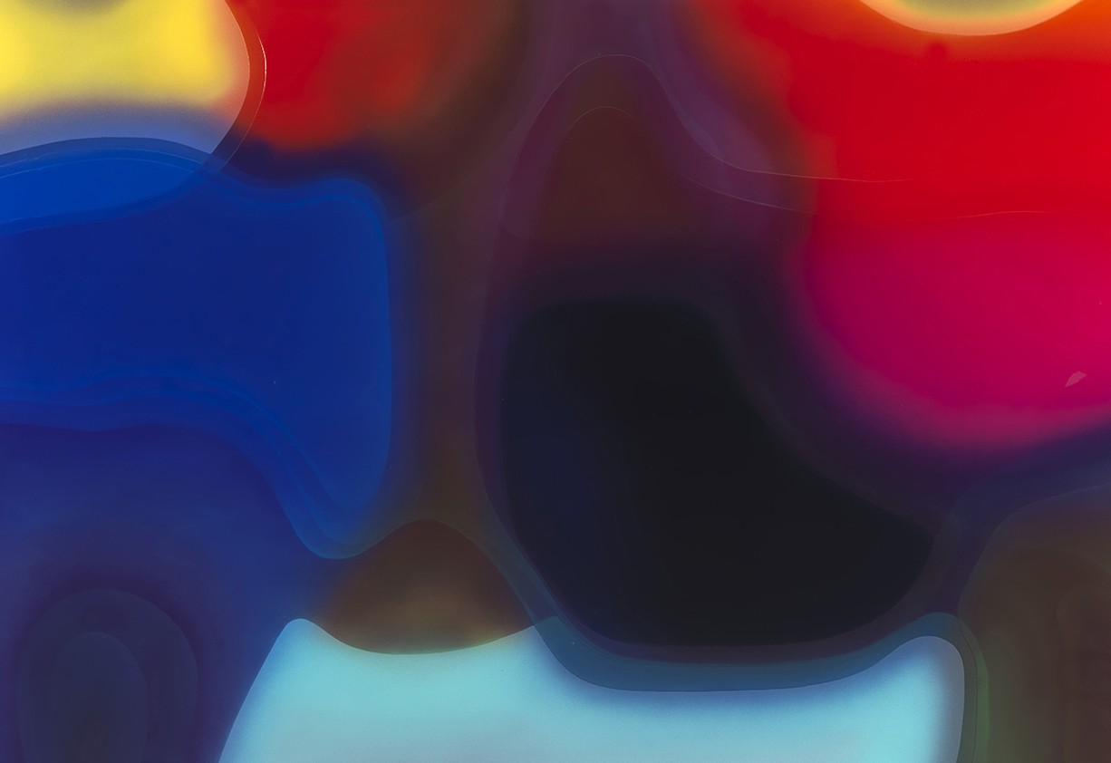 Peter Zimmermann – frenzy 1, 2009, 200 x 300 cm, airbrush / epoxy resin on canvas 