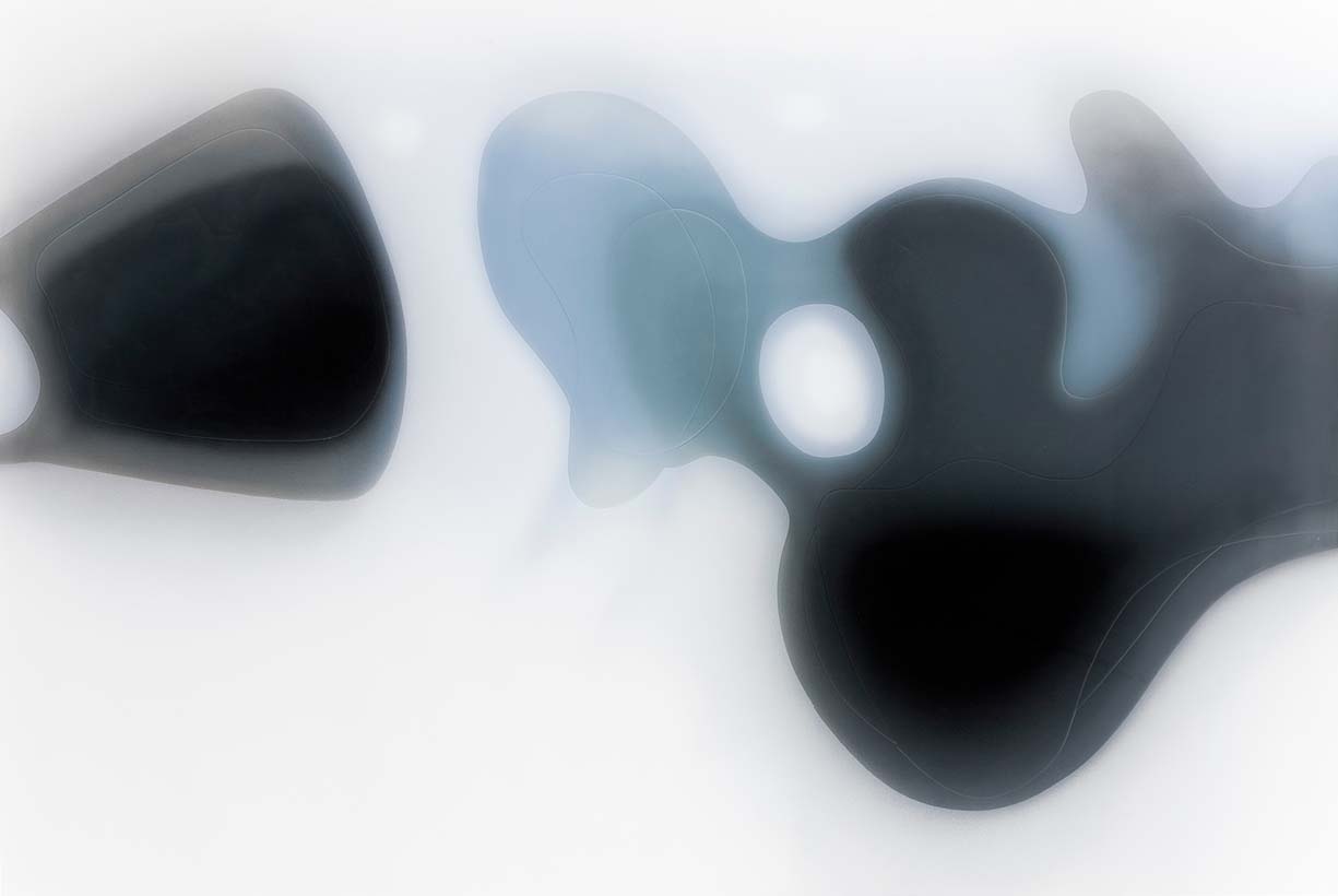 Peter Zimmermann – ghost II, 2009, 200 x 300 cm, Airbrush/Epoxid auf Leinwand 