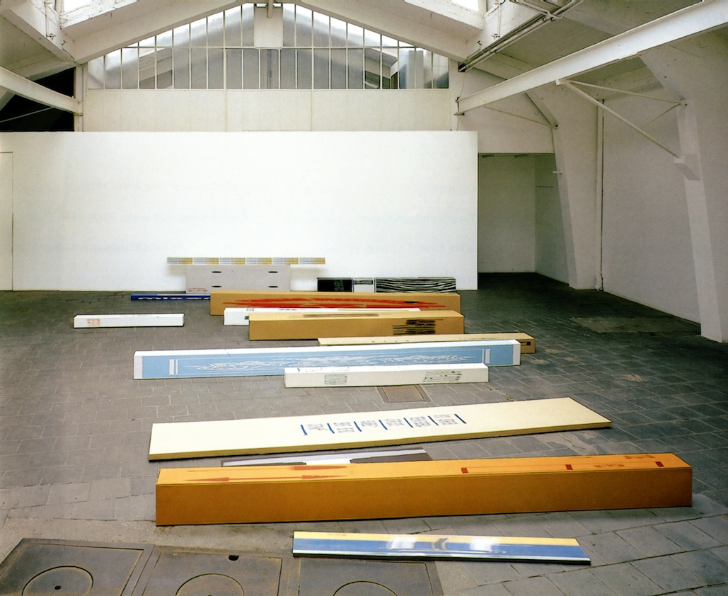 Peter Zimmermann – Installationsansicht Galerie Tanja Grunert, 1991 