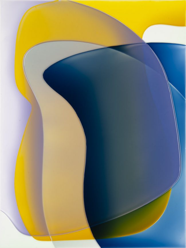 Peter Zimmermann – brimstone, 2023, epoxy resin on canvas, 80 x 60 cm 