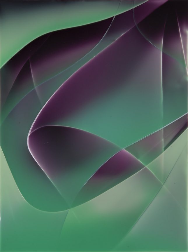 Peter Zimmermann – eponym, 2023, epoxy resin on canvas, 80 x 60 cm 