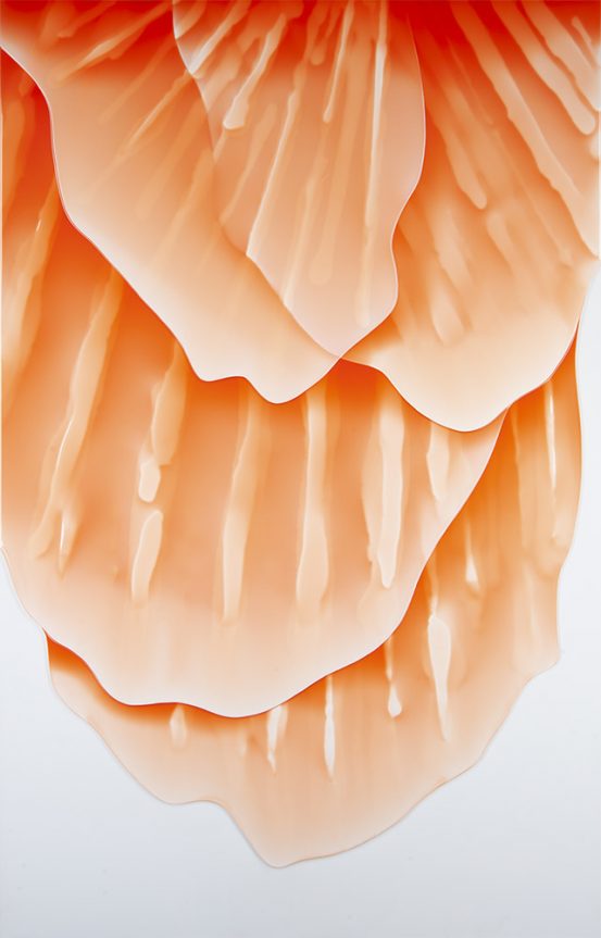 Peter Zimmermann – something else, 2023, Epoxidharz auf Leinwand, 250 x 160 cm 