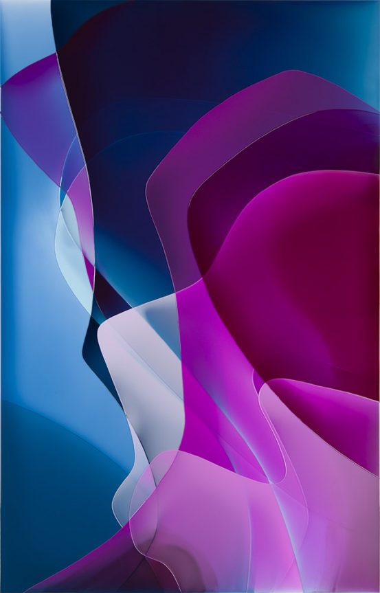 Peter Zimmermann – Amp, 2025, epoxy resin on canvas, 250×160 cm 