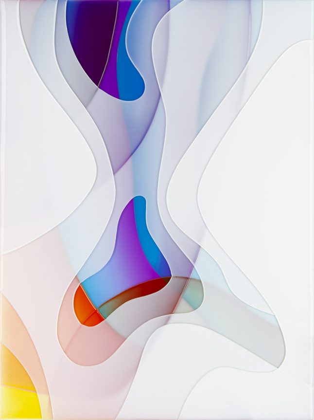 Peter Zimmermann – untitled, 2025, epoxy resin on canvas, 80x60cm 