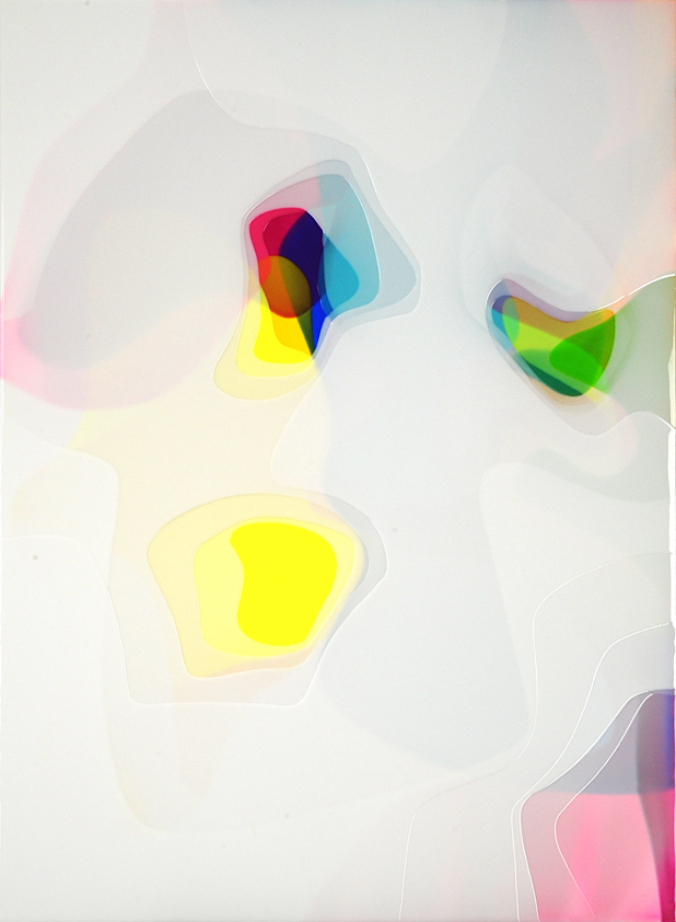 Peter Zimmermann – 4leaves, 2018, 150 x 110, Epoxidharz auf Leinwand 