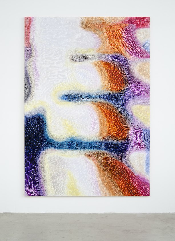 Peter Zimmermann – offgrid, 2020, oil on dibond, 250 x 160 cm 
