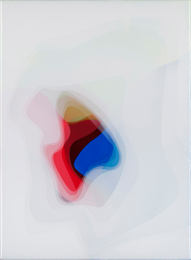 Peter Zimmermann – java, 2017 150 x 110 cm, epoxy resin on canvas 