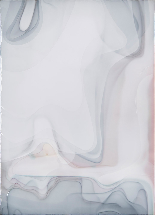 Peter Zimmermann – milk2, 2017, 180 x 130 cm, Epoxidharz auf Leinwand 
